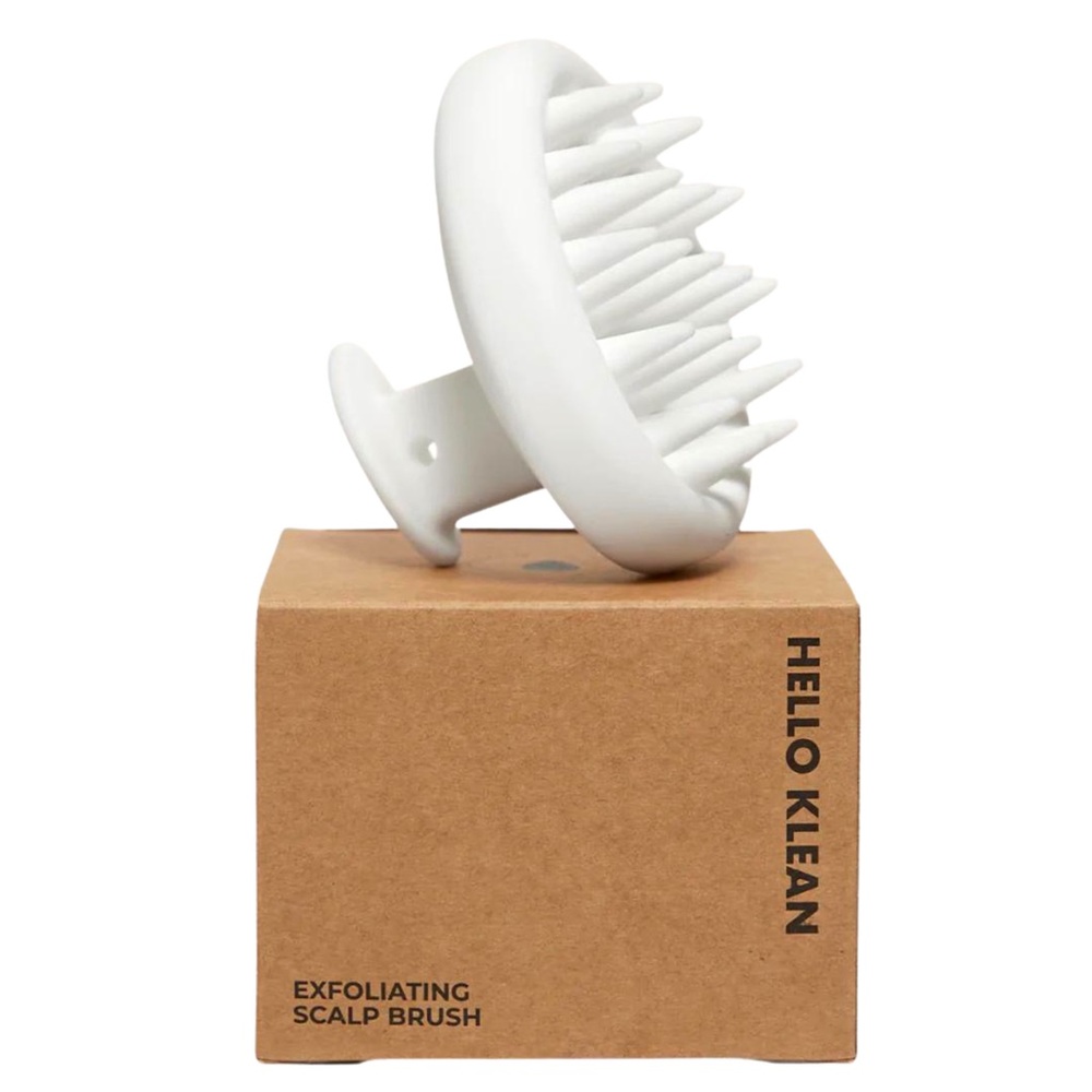 Hello Klean Silicone Exfoliating Scalp Massager Brush for hair growth